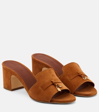 Mules Summer Charms en daim | Loro Piana