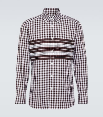 Camicia in popeline di cotone a quadri | Burberry