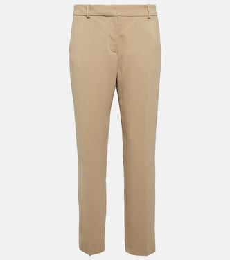 Cropped crêpe straight pants | Joseph