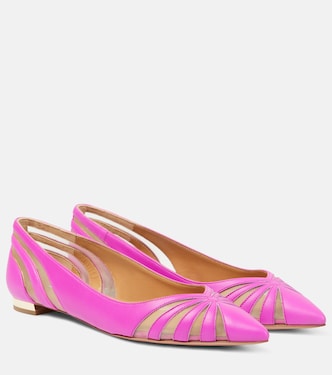 Ballerine The Spy in pelle e mesh | Aquazzura