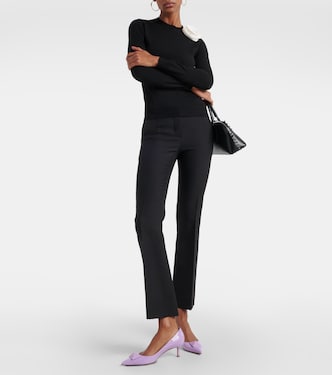 Pantaloni regular in Crêpe Couture | Valentino