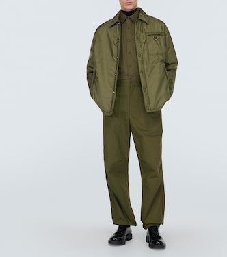 Pantalon tapered en coton | Prada