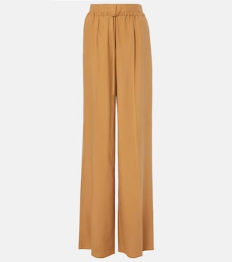 بنطلون بقصة أرجل واسعة من الحرير Grana | Max Mara