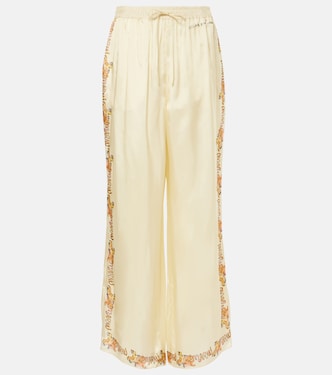 Bedruckte Hose aus Satin | Marni