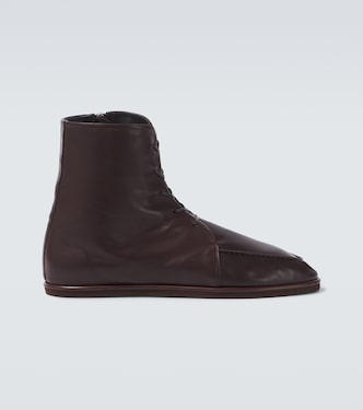 Leather ankle boots | Auralee