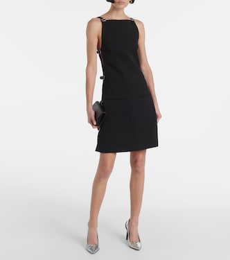 Buckle-detail wool minidress | Courrèges