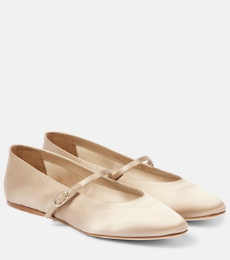 Mary-Jane-Ballerinas Gio aus Satin | Saint Laurent