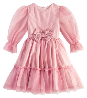 Abito in tulle glitterato con fiocco | Patachou