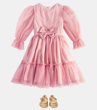 Abito in tulle glitterato con fiocco | Patachou