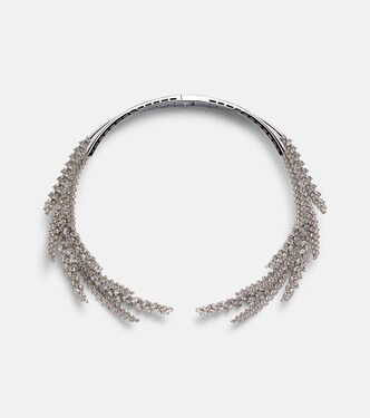 Choker Y-Couture aus 18kt Weißgold mit Diamanten | Yeprem