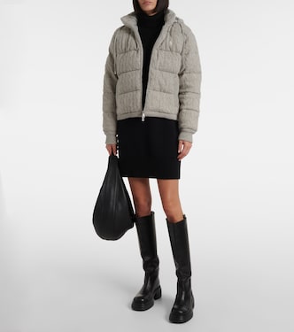 Cable-knit wool and cashmere down jacket | Polo Ralph Lauren