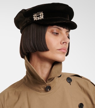 Velvet newsboy cap | Roger Vivier