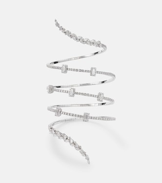 Armreif Y-Couture aus 18kt Weißgold mit Diamanten | Yeprem