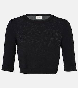 Cropped wool top | Saint Laurent