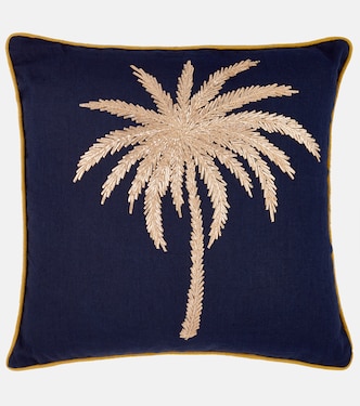 Cuscino in cotone con ricamo | Les-Ottomans