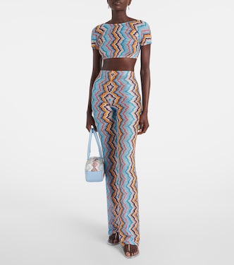 Pantalon évasé Zigzag à taille haute | Missoni