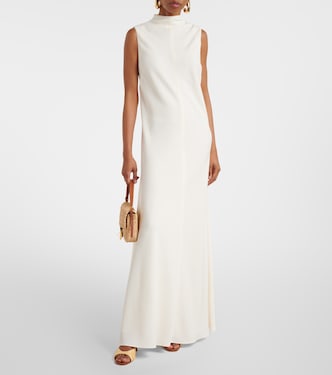 Robe longue Araya en crêpe | Staud