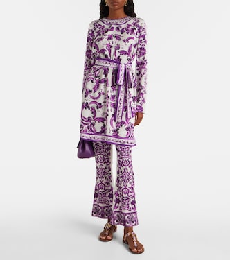 Minikleid Majolica aus einem Seidengemisch  | Dolce&Gabbana