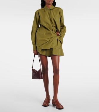 Shorts in gabardine di cotone e seta | Loewe