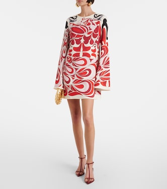 Mini Supremes printed satin minidress | La DoubleJ