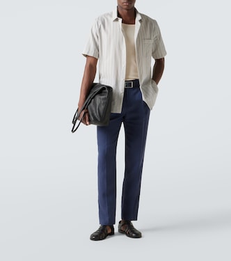Striped cotton shirt | Sunspel