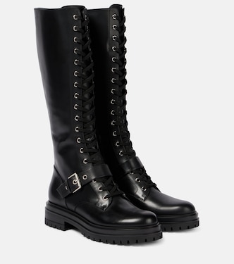 Botas altas de piel con cordones | Gianvito Rossi