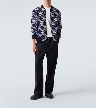 Burberry Check wool-blend blouson | Burberry