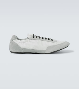 Collapse Re-Nylon and suede sneakers | Prada
