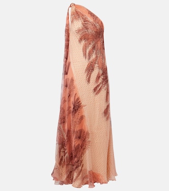 Printed silk lamé gown | Johanna Ortiz