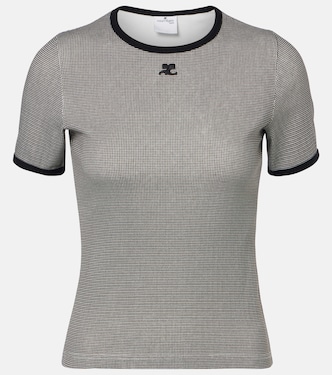 تي شيرت من القطن بطبعة هاوندستوث | Courrèges