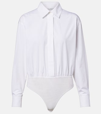 Aere cotton poplin and tulle bodysuit | Max Mara