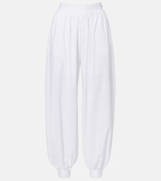 Nicola high-rise cotton poplin balloon pants | Rotate