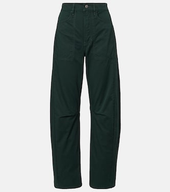 Sloan cotton twill barrel-leg pants | Veronica Beard