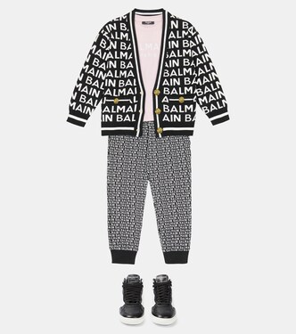 T-shirt in cotone con logo | Balmain Kids