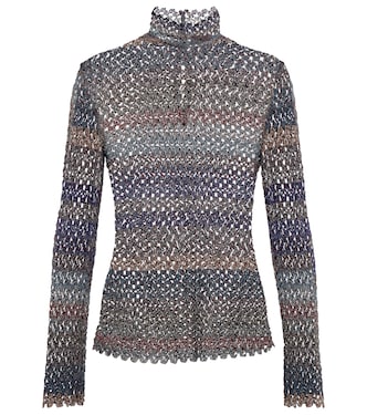 Metallic lace top | Missoni