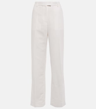Polaris wide-leg linen and cotton pants | Aya Muse