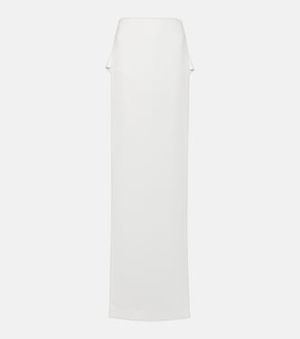Side-slit jersey maxi skirt | Mônot