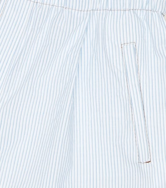 Shorts de algodón a rayas | Brunello Cucinelli Kids