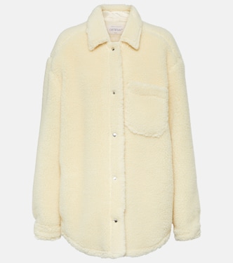 Wool-blend teddy shirt jacket | Off-White
