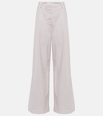 Pantalon ample en coton | Brunello Cucinelli