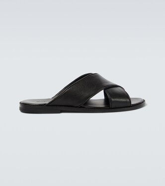 Otawi leather slides | Manolo Blahnik