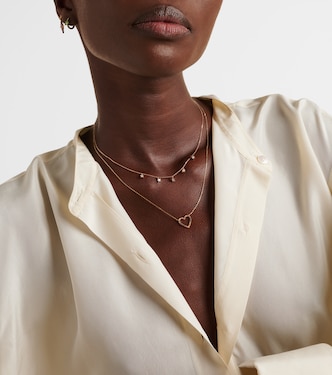 Collier Heart en or 14 ct et saphirs | Roxanne First