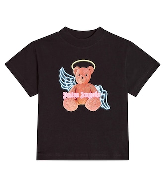 프린트 코튼 저지 티셔츠 | Palm Angels Kids