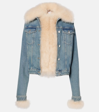 Chaqueta de denim con borrego | Blumarine