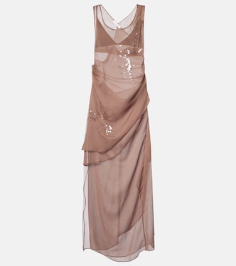 Verziertes Kleid aus Tüll | Jacques Wei