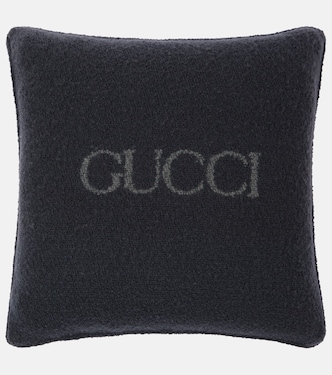 GG Macro wool-blend bouclé cushion | Gucci