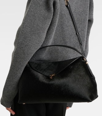 Sac T-Lock en cuir façon poulain | Toteme