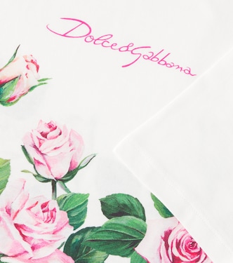 T-shirt en coton à fleurs | Dolce&Gabbana Kids