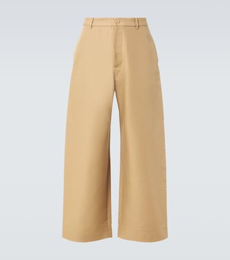 Cotton twill wide-leg pants | Acne Studios