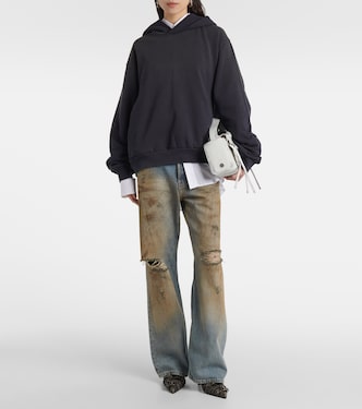 Sudadera con capucha de mezcla de algodón | Acne Studios
